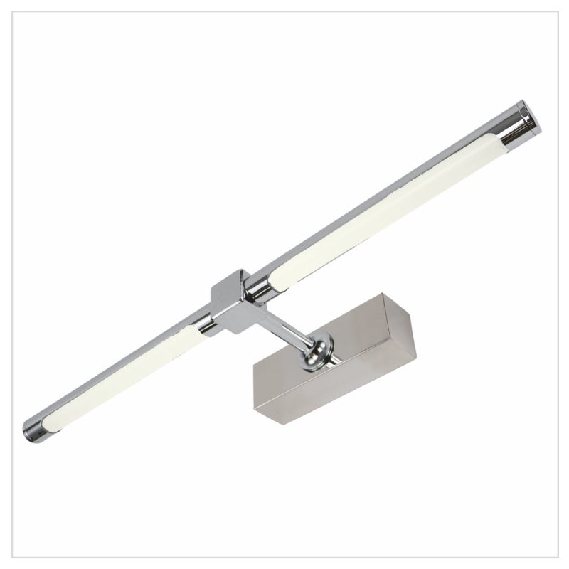 Kinkiet LED do oświetlania obrazów, luster, murali, 12W, neutralny odcień światła 4000K, błyszczące chromowane wykończenie. 52cm