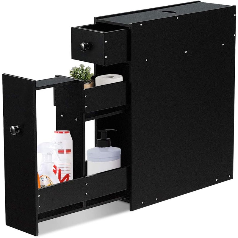 Szafka Podłogowa, Wielopoziomowa Szafka Łazienkowa, Szafka z Szufladami, Szafka Boczna