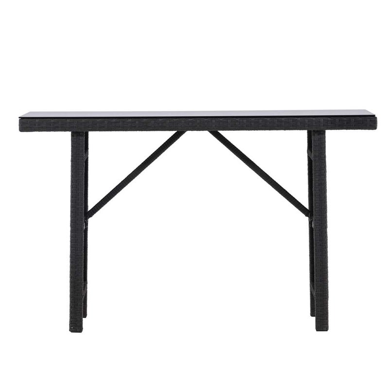 Padova stół ogrodowy stolik ogrodowy 40x120cm czarny.