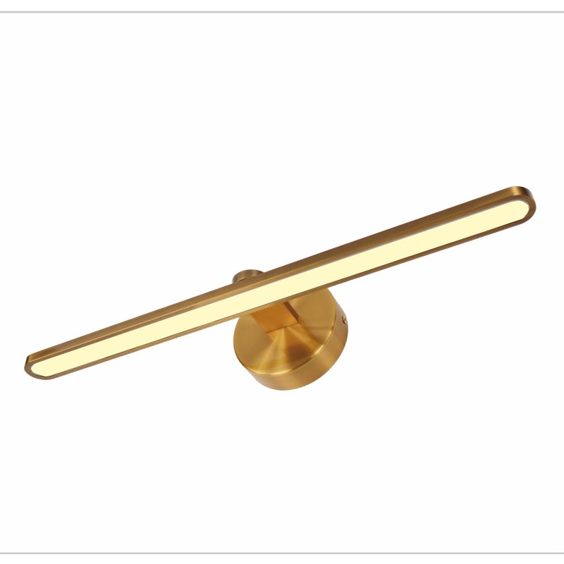 Kinkiet LED do oświetlania obrazów, luster, murali, 14W, neutralna barwa światła 3000K, kolor starego złota. 50cm