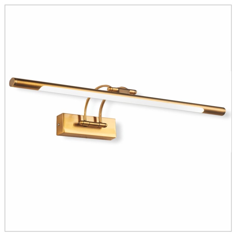 Kinkiet LED do oświetlania obrazów, luster, ciepłe światło, antyczny brąz, przegubowy. 65 cm