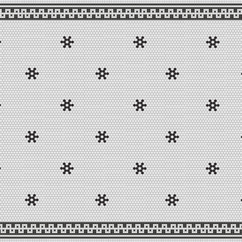 Dywan winylowy Bonnie 120x170 cm - antypoślizgowy dywan PVC do kuchni lub salonu, wodoodporny, zmywalny, ognioodporny