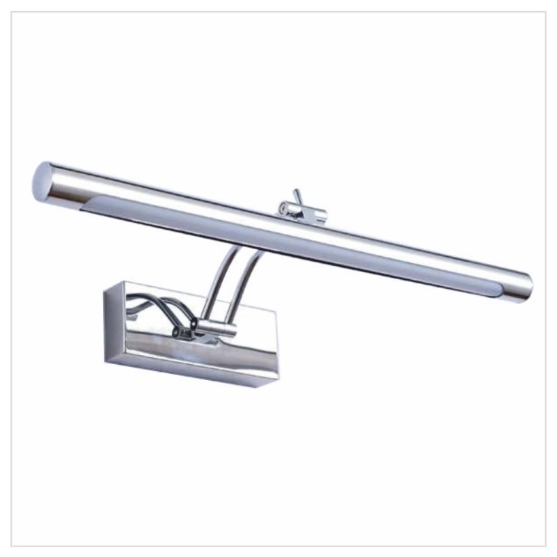 Kinkiet LED do oświetlania obrazów i luster, 6 W, ciepłe światło, chromowany, przegubowy, 40 cm