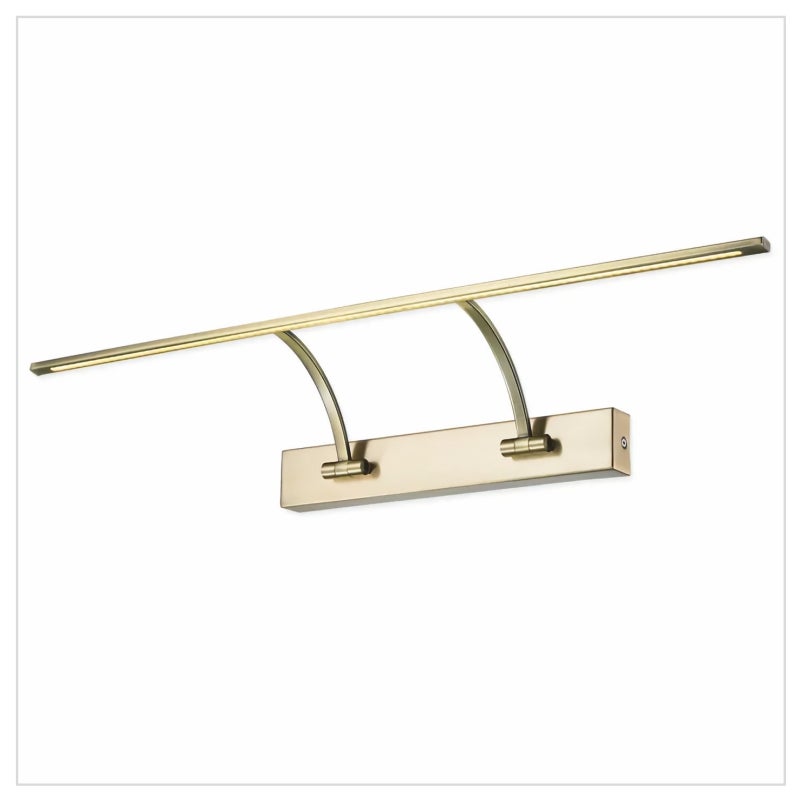 Kinkiet LED do oświetlania obrazów, płócien, luster, murali, 13W tradycyjny, ciepłe światło 3000K, postarzany brąz, przegubowy. 76cm