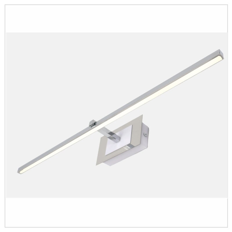 Kinkiet LED do oświetlania obrazów, luster, murali, 10W, neutralny odcień światła 4000K, błyszczące chromowane wykończenie. 61cm