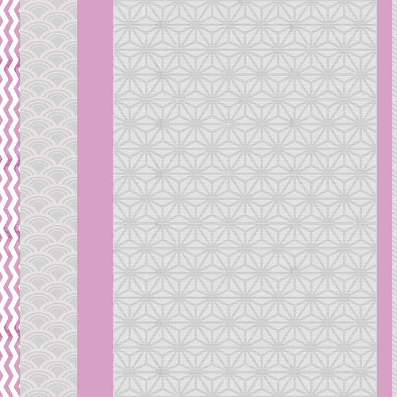 Dywan winylowy Composition mauve 100x150 cm - antypoślizgowy dywanik PVC do pokoju dziecięcego, ognioodporny i zmywalny