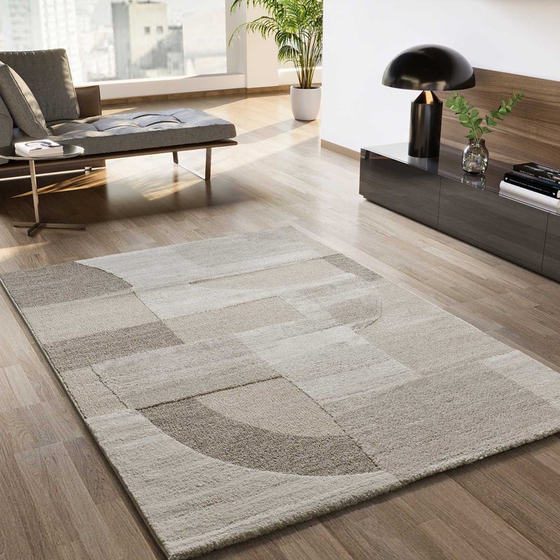 Prostokątny kremowy dywan do wnętrz 80 x 150 cm VERONA skandynawski - ATTICGO