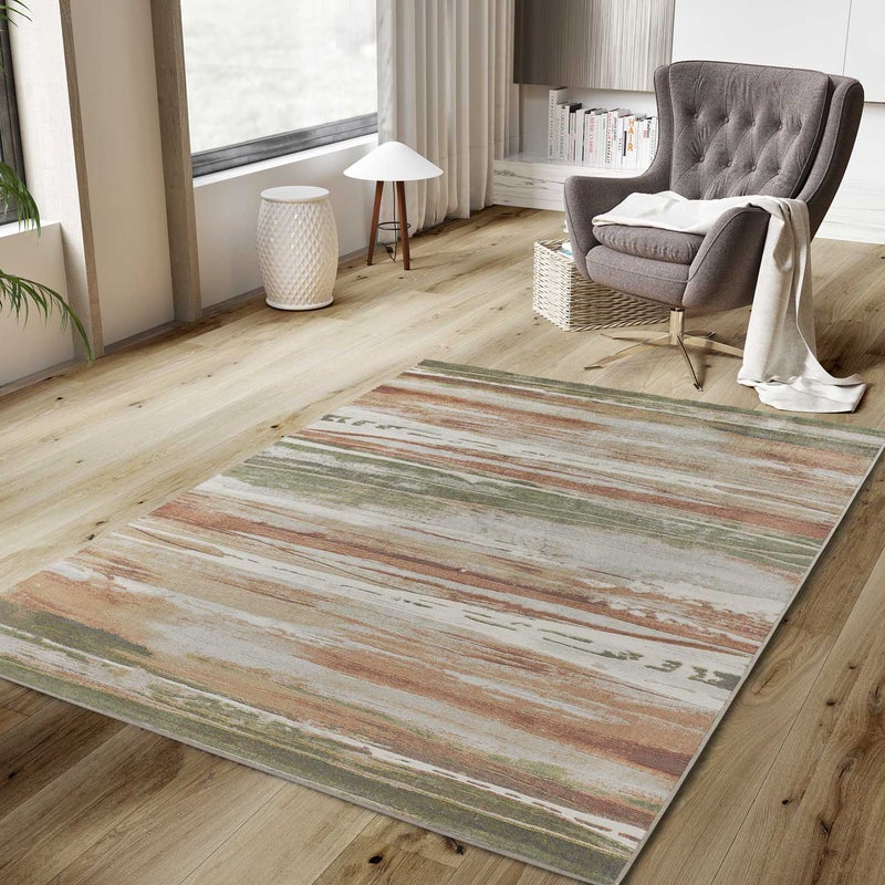 Prostokątny wielokolorowy dywan do wnętrz 135 x 195 cm geometryczny BLEIK - ATTICGO