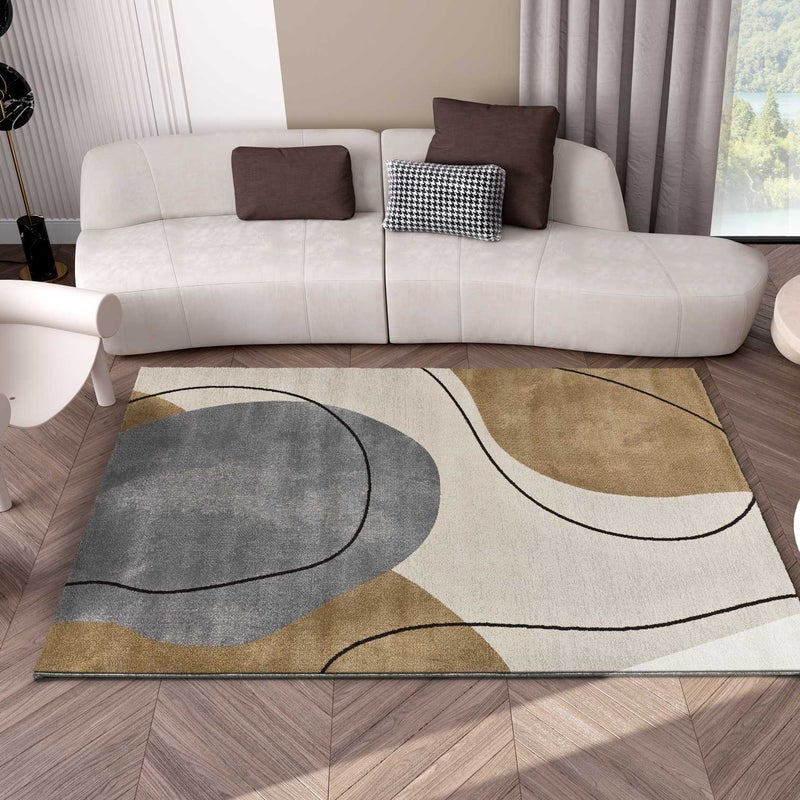 Prostokątny wielokolorowy dywan do wnętrz 140 x 200 cm NEW YORK geometryczny - ATTICGO