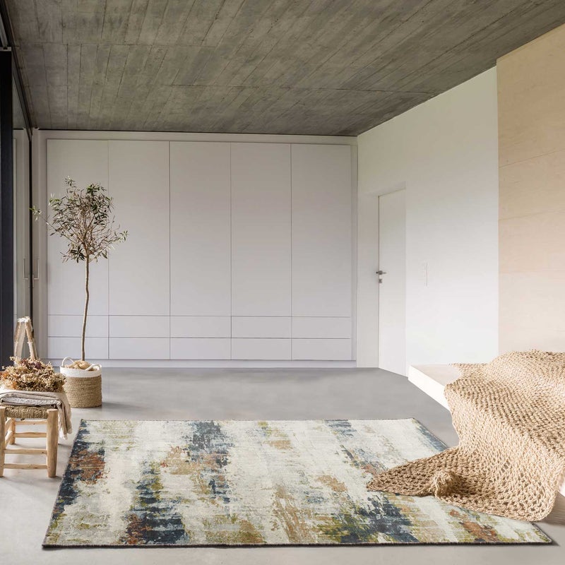 Prostokątny wielokolorowy dywan do wnętrz 135 x 195 cm BLEIK abstract - ATTICGO