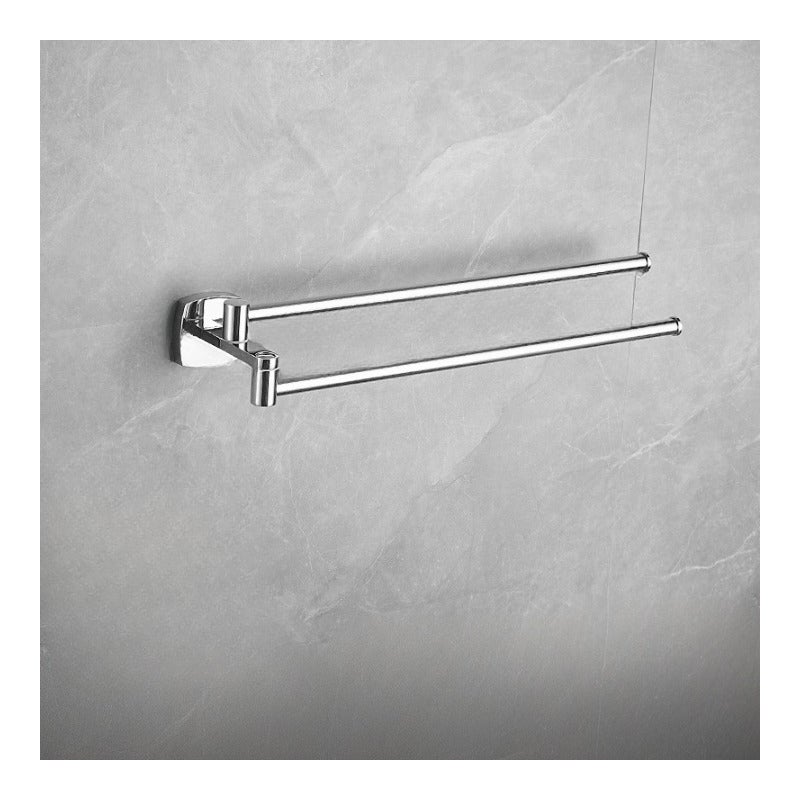 Wieszak na ręczniki ze stali nierdzewnej 304, bez wiercenia, ruchomy wieszak na ręczniki o pojedynczej wysokości, srebrny