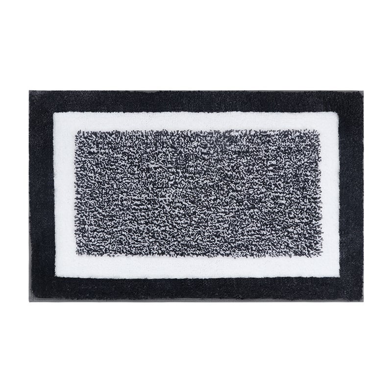 Chłonna mata antypoślizgowa do drzwi łazienkowych, ciemnoszara, 50*80 cm, mata welurowa gradientowa, mata do drzwi łazienkowych