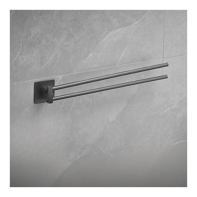 Wieszak na ręczniki ze stali nierdzewnej 304, podwójny obrotowy wieszak na ręczniki, wieszak na ręczniki łazienkowe bez wiercenia