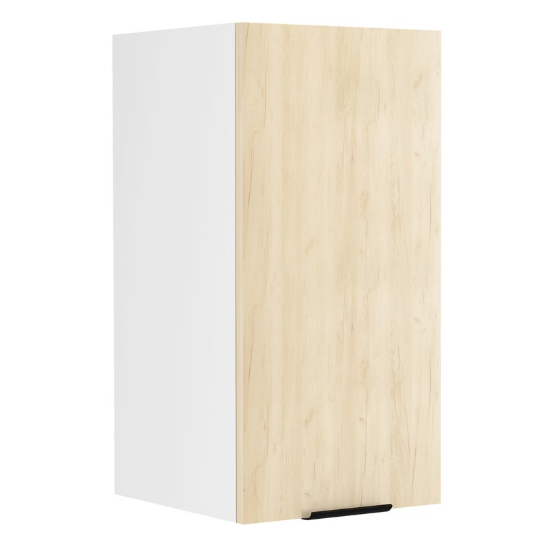 Szafka wisząca na meble kuchenne Fasola Biały / Dąb miodowy W. 60 x S. 30 x G. 31 cm