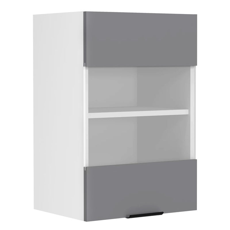 Szafka wisząca na meble kuchenne Fasola Biały / Antracyt W. 60 x S. 40 x G. 31 cm