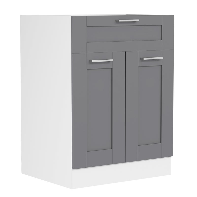 Szafka na meble kuchenne Colura Biały / Antracyt W. 82 x S. 60 x G. 46 cm