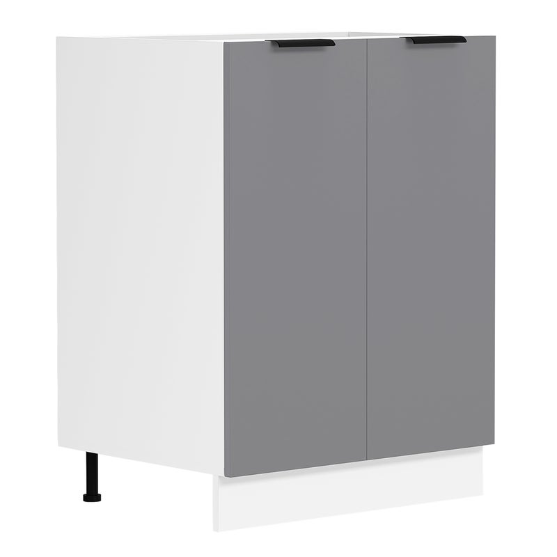 Szafka na meble kuchenne Fasola Biały / Antracyt W. 82 x S. 60 x G. 46 cm