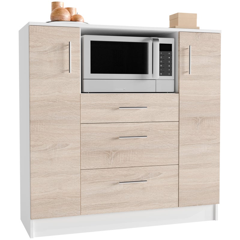 Szafka na meble kuchenne Esilo Biały / dąb Sonoma W. 110 x S. 109 x G. 40 cm