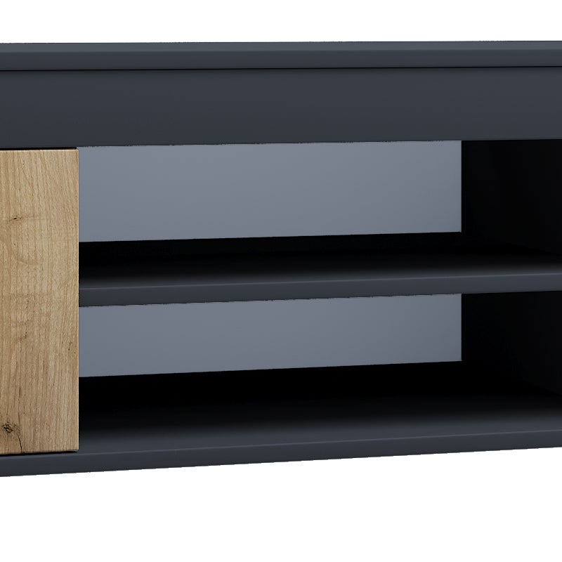 Meble TV Usilo Antracyt / dąb miodowy W. 37 x S. 160 x T.45cm