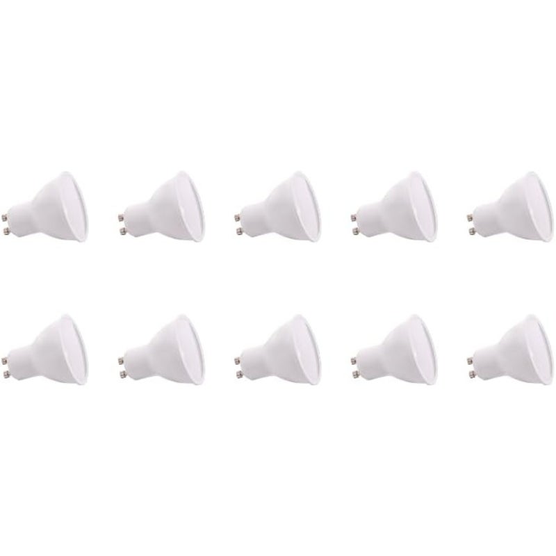Zestaw 10 żarówek LED GU10 DIMABLE 7W 4200K Neutral White