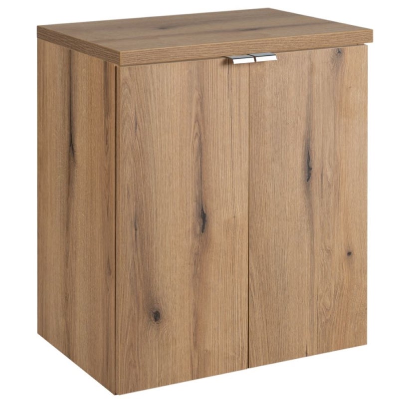 Szafka łazienkowa NOVA OAK 50 cm dąb coast evoke wisząca 2 drzwi z blatem