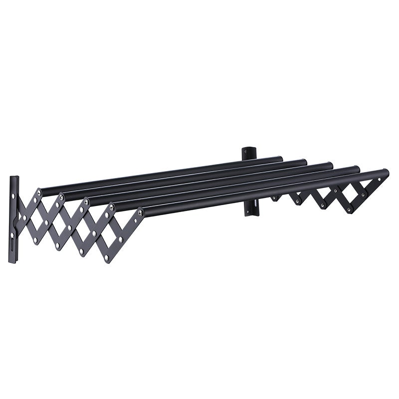 Składany wieszak na ręczniki, wysuwana półka ze stali nierdzewnej o długości 70 cm, mobilny wieszak na ręczniki, stal nierdzewna, bez kolumny