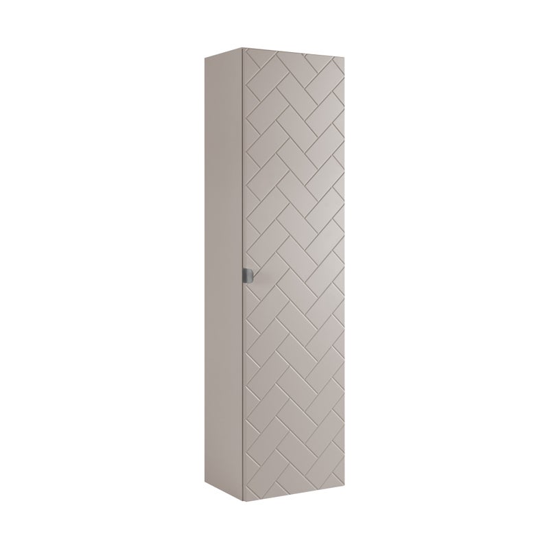 Słupek łazienkowy MADIS 136 cm kaszmir frezowany front wiszący