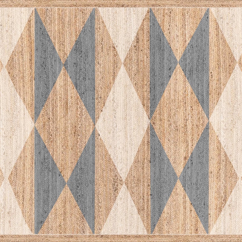 Dywan winylowy Hamza 160x240 cm - Antypoślizgowy dywan z PVC, gładki nadruk, winylowy dywan do kuchni lub salonu, zmywalny