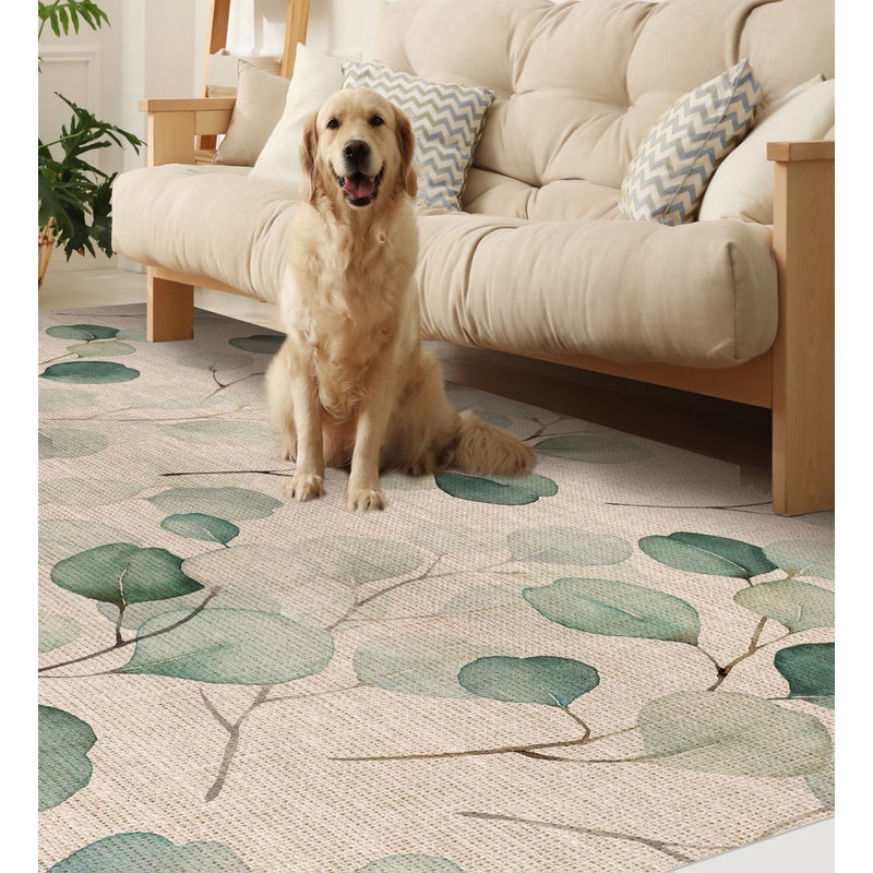 Dywan winylowy Mirta 200x300 cm - antypoślizgowy dywan z PVC, gładki nadruk, winylowy dywan do kuchni lub salonu, zmywalny