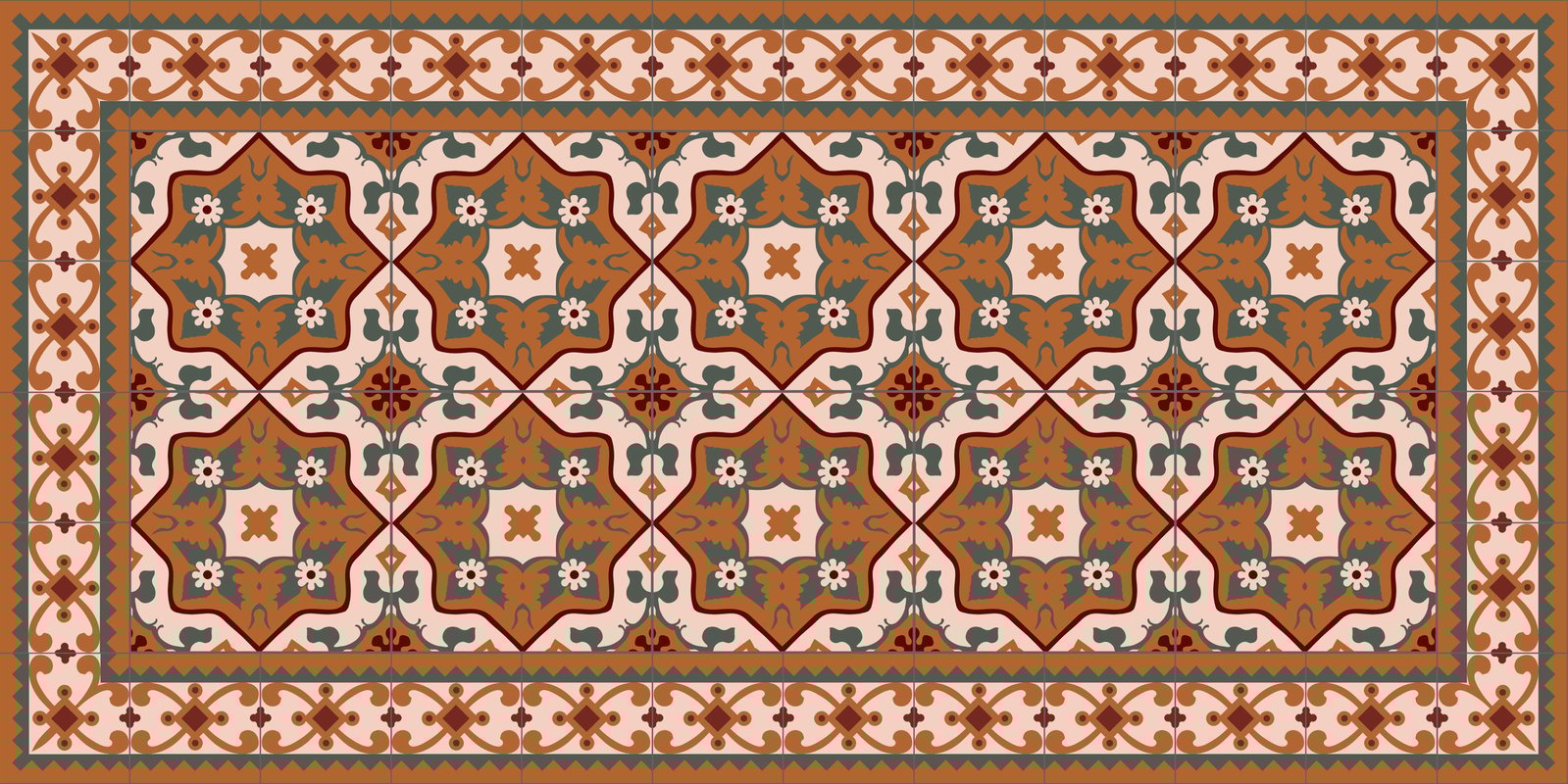 Mata winylowa Malta 50x100 cm - PVC antypoślizgowa, gładka mata winylowa do kuchni lub salonu, zmywalna