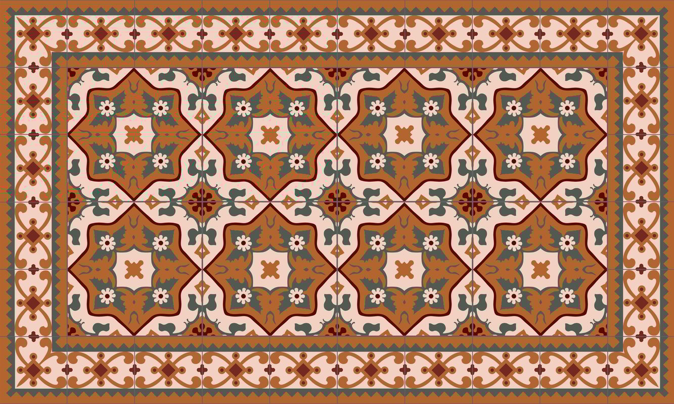 Mata winylowa Malta 66x110 cm - PVC antypoślizgowa, gładka mata winylowa do kuchni lub salonu, zmywalna