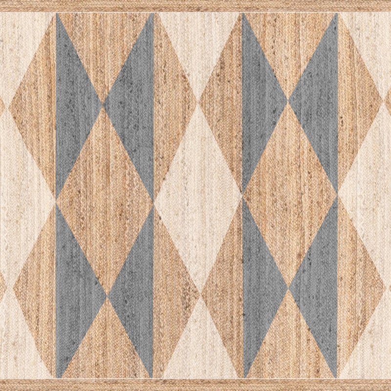 Dywan winylowy Hamza 100x150 cm - Antypoślizgowy dywan z PVC, gładki nadruk, winylowy dywan do kuchni lub salonu, zmywalny