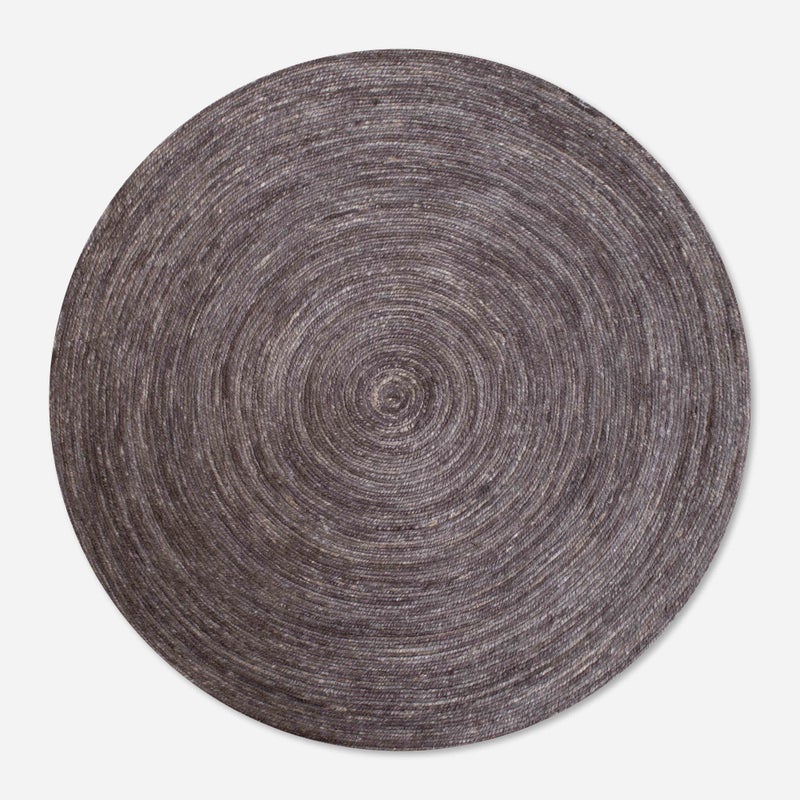 Okrągły dywan jutowy w odcieniach szarości Ø140 cm
