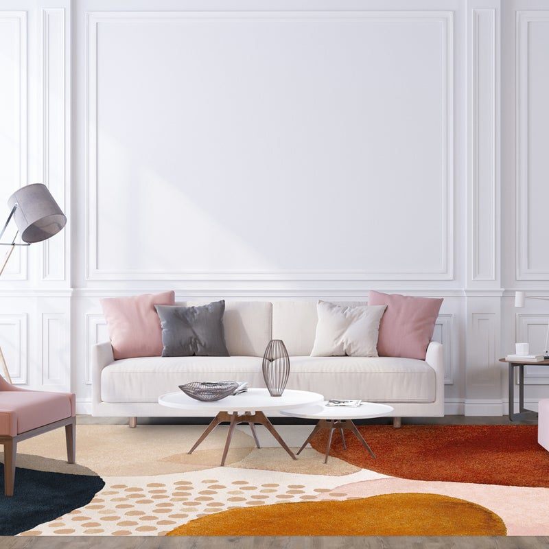 Dywan winylowy, Anoushka 200x300 cm - PVC antypoślizgowy, winylowy dywan do kuchni lub salonu, zmywalny, nowoczesny styl