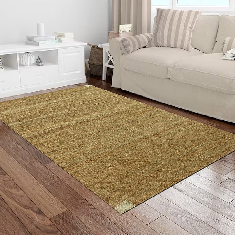 Dywan jutowy tkany ręcznie - 160 x 230 cm - Naturalny - ARAYA