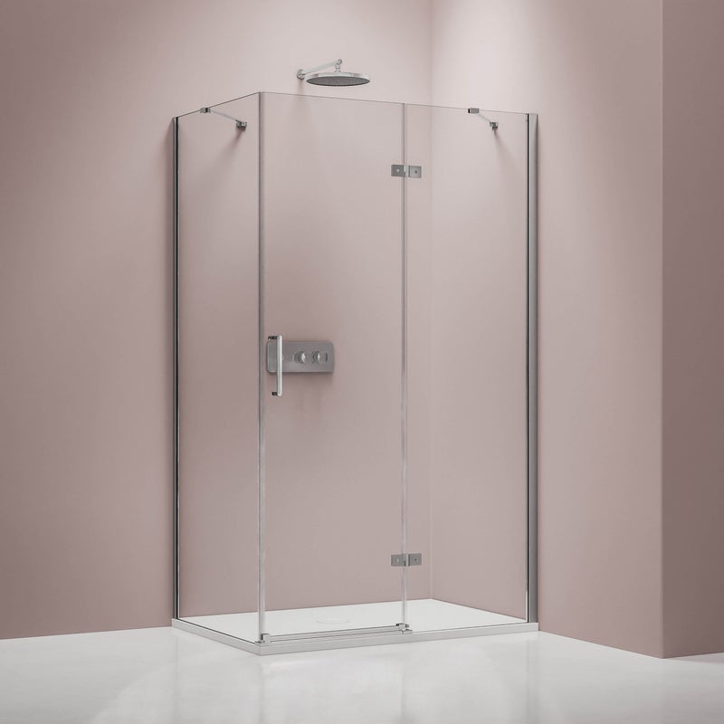 Bernstein Kabina prysznicowa narożna NT403R drzwi uchylne zawias prawy - 80x90 cm