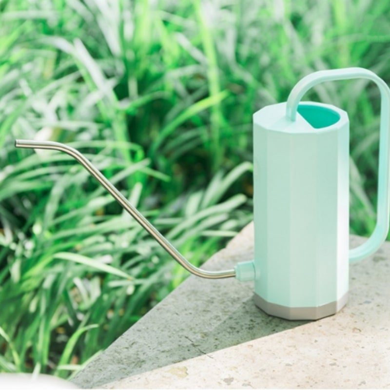 Konewka plastikowa z długim wylewem o pojemności 1,2 l, konewka domowa, narzędzie ogrodnicze do podlewania roślin doniczkowych, 24,5*30,5*24,5 cm