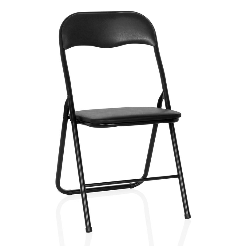Krzesło składane TUDELA BASIC Czarny hjh OFFICE