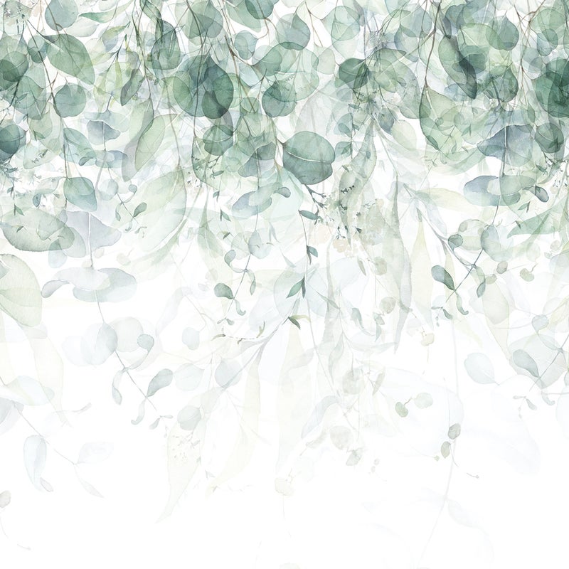 Fototapeta Liście Wiszące Zielone 150x105 cm Tapeta Do Sypialni Salonu Kuchni Na Flizelinie