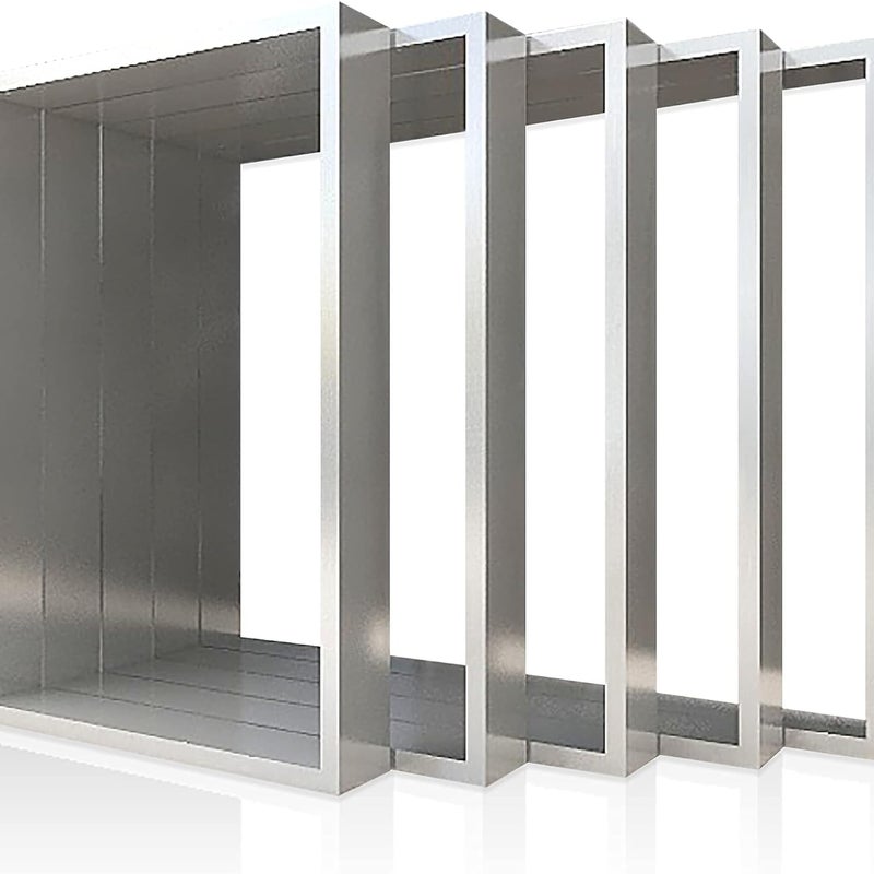 Montixx® Zestaw 2 (1 para) prowadnic i nóg stołowych Nogi meblowe ze stali nierdzewnej szer. 80 cm x wys. 72 cm