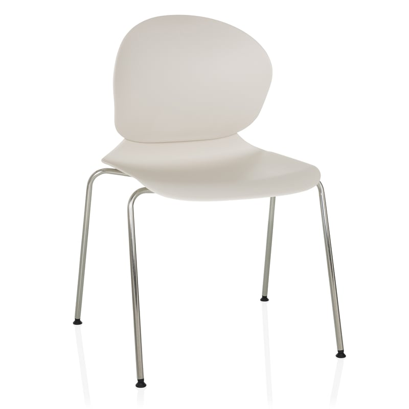 Krzesło czteronożne T36 VI Biały hjh OFFICE