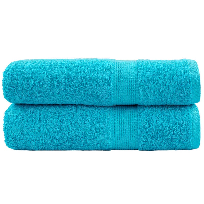 Ręczniki premium SOLUND 2 szt., turkusowe, 50x100 cm, 600 g/cm² vidaXL