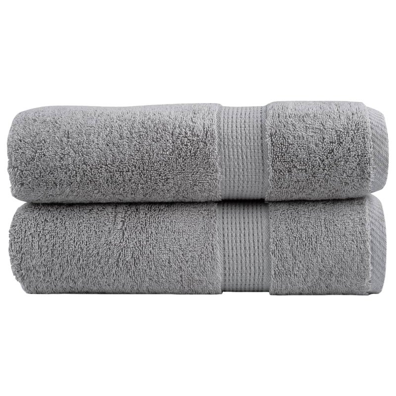 Ręczniki premium, SOLUND, 2 szt., szare, 50x100 cm, 600 g/m² vidaXL