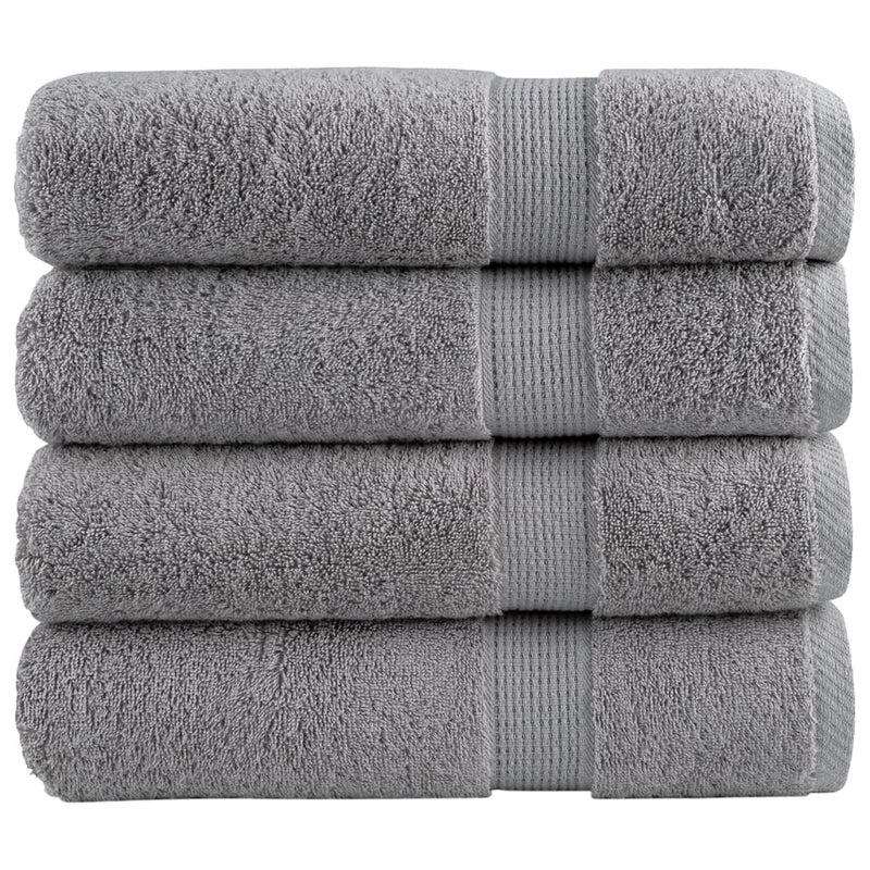 Ręczniki premium, SOLUND, 4 szt., szare, 50x100 cm, 600 g/m² vidaXL