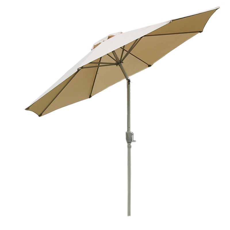 Parasol ogrodowy N18, parasol ogrodowy, Ø 2,7 m, regulowany, poliester/aluminium 5 kg ~ kremowy