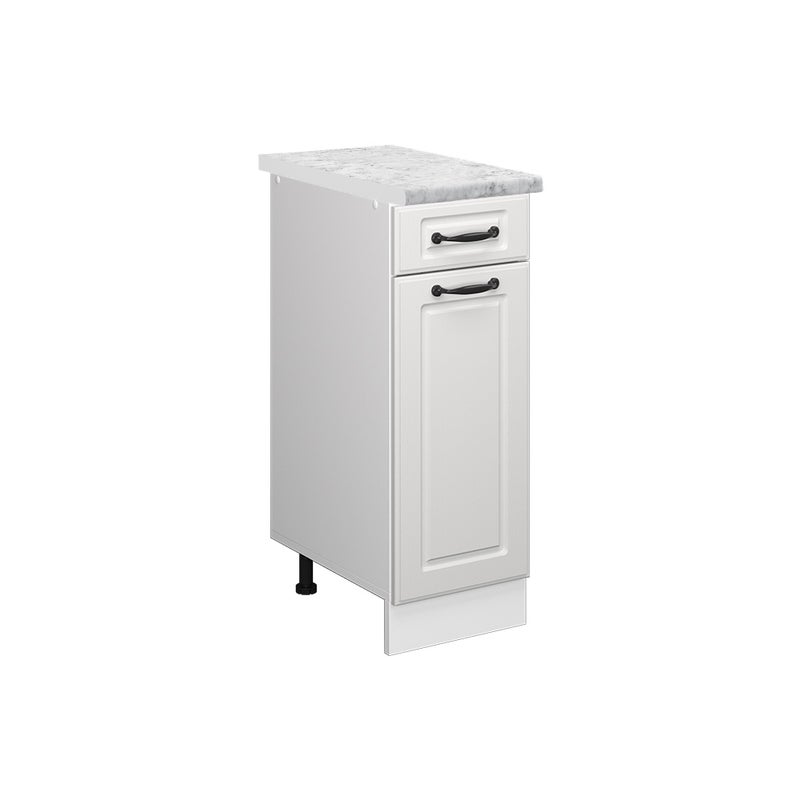 Vicco Szafka dolna do kuchni R-Line, Biały domek wiejski, 30 cm BR Marmur
