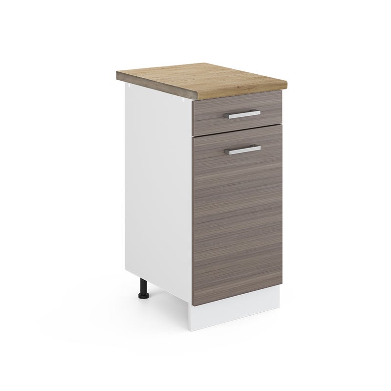 Vicco Szafka dolna do kuchni R-Line, Szlachetna szarość, 40 cm , BP Dąb