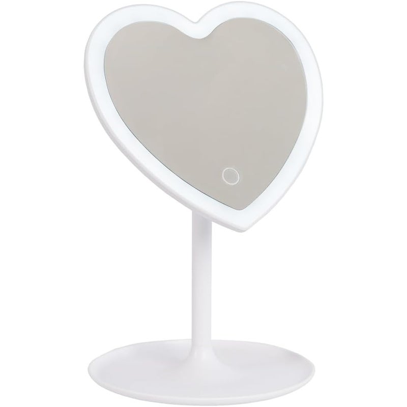 Lustro Kosmetyczne z Oświetleniem LED o Regulowanej Intensywności ładowalne Biały