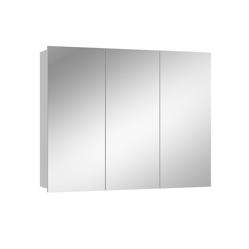 Vicco Szafka z lustrem w łazience Sola, Biały, 100 x 79.8 cm z 3 drzwiami