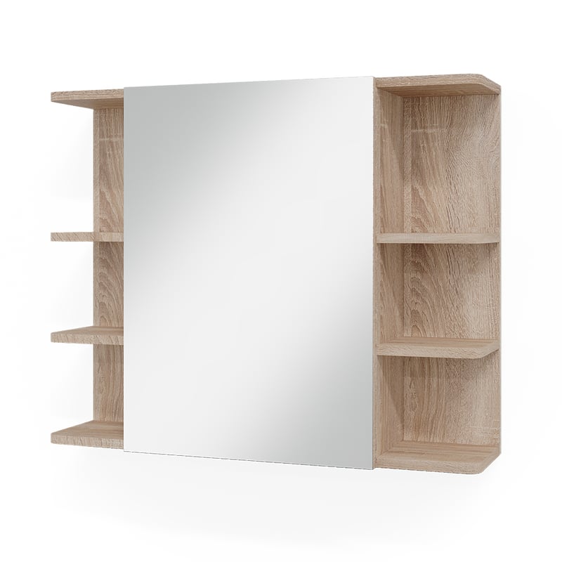 Vicco Szafka z lustrem w łazience Fynn, Sonoma, 79.6 x 64 cm